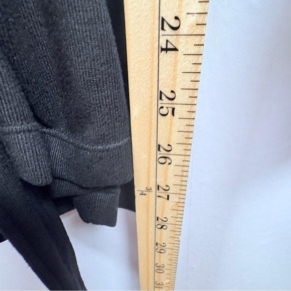 Cuddl Duds Womens Petite Small Black Belted Cardigan Open Front Sweater L/S - Picture 8 of 9